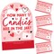 Big Dot of Happiness Happy Valentine’s Day - How Many Candies Valentine Hearts Party Game - 1 Stand and 40 Cards - Candy Guessing Game